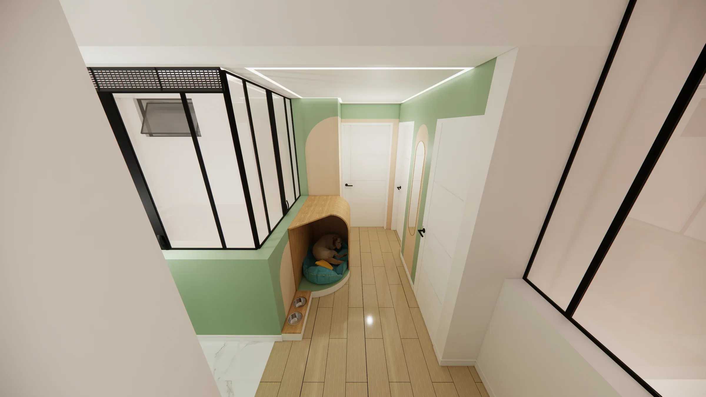 Multifamiliar Los Olivos · Vista 46. Departamentos por nivel · Visualización 3D