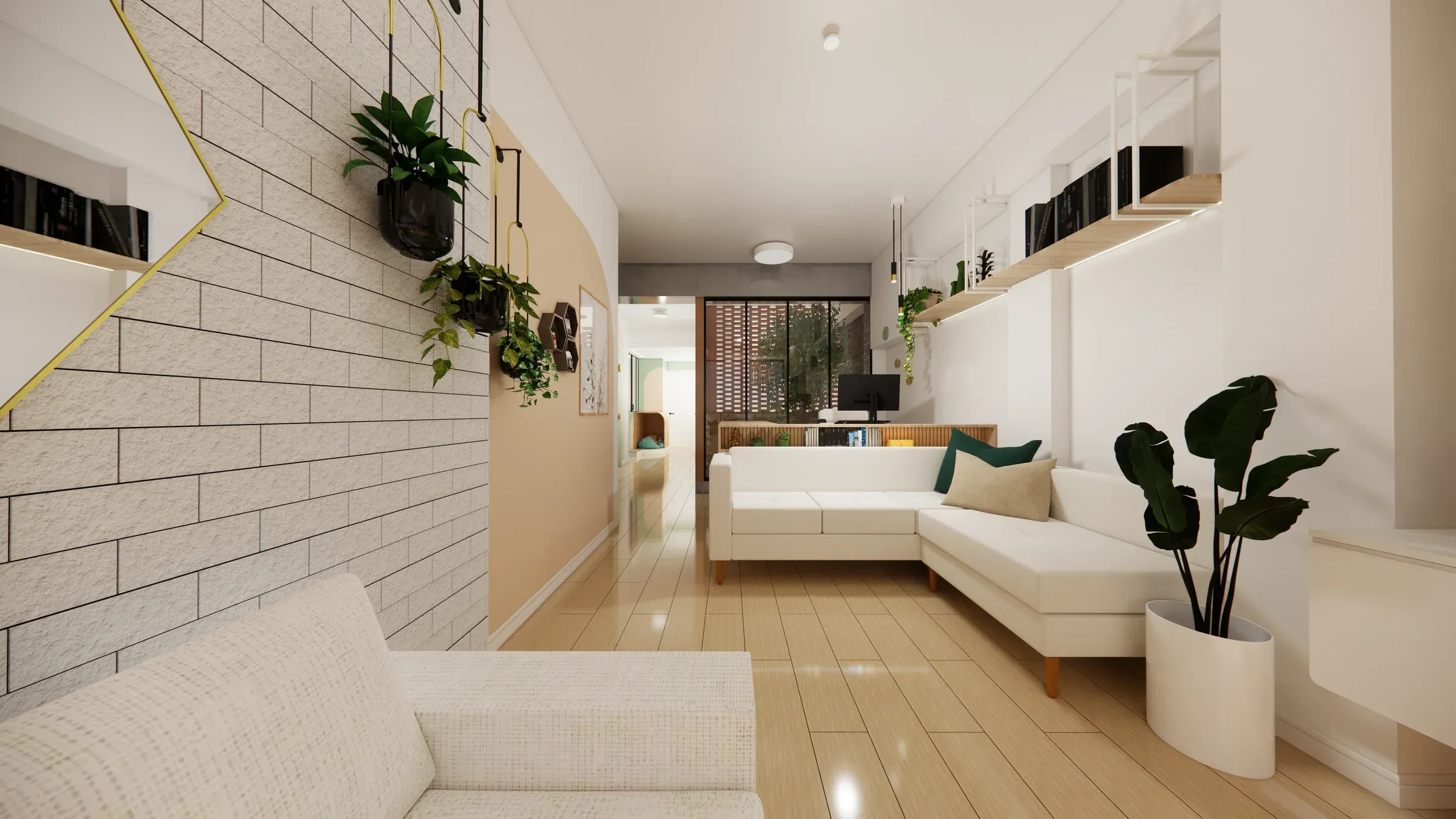 Multifamiliar Los Olivos · Vista 48. Departamentos por nivel · Visualización 3D