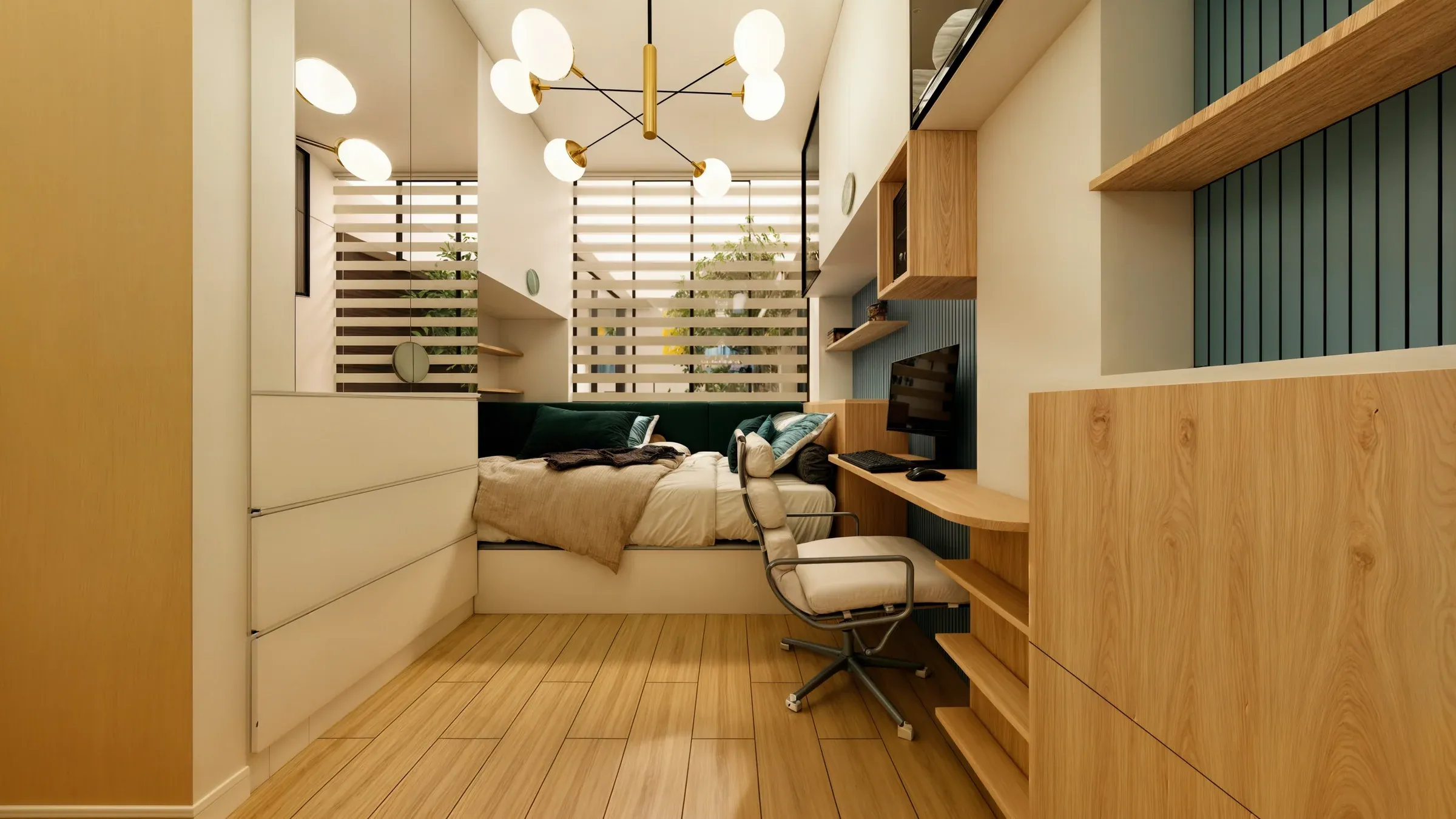Multifamiliar Los Olivos · Vista 30. Departamentos por nivel · Visualización 3D
