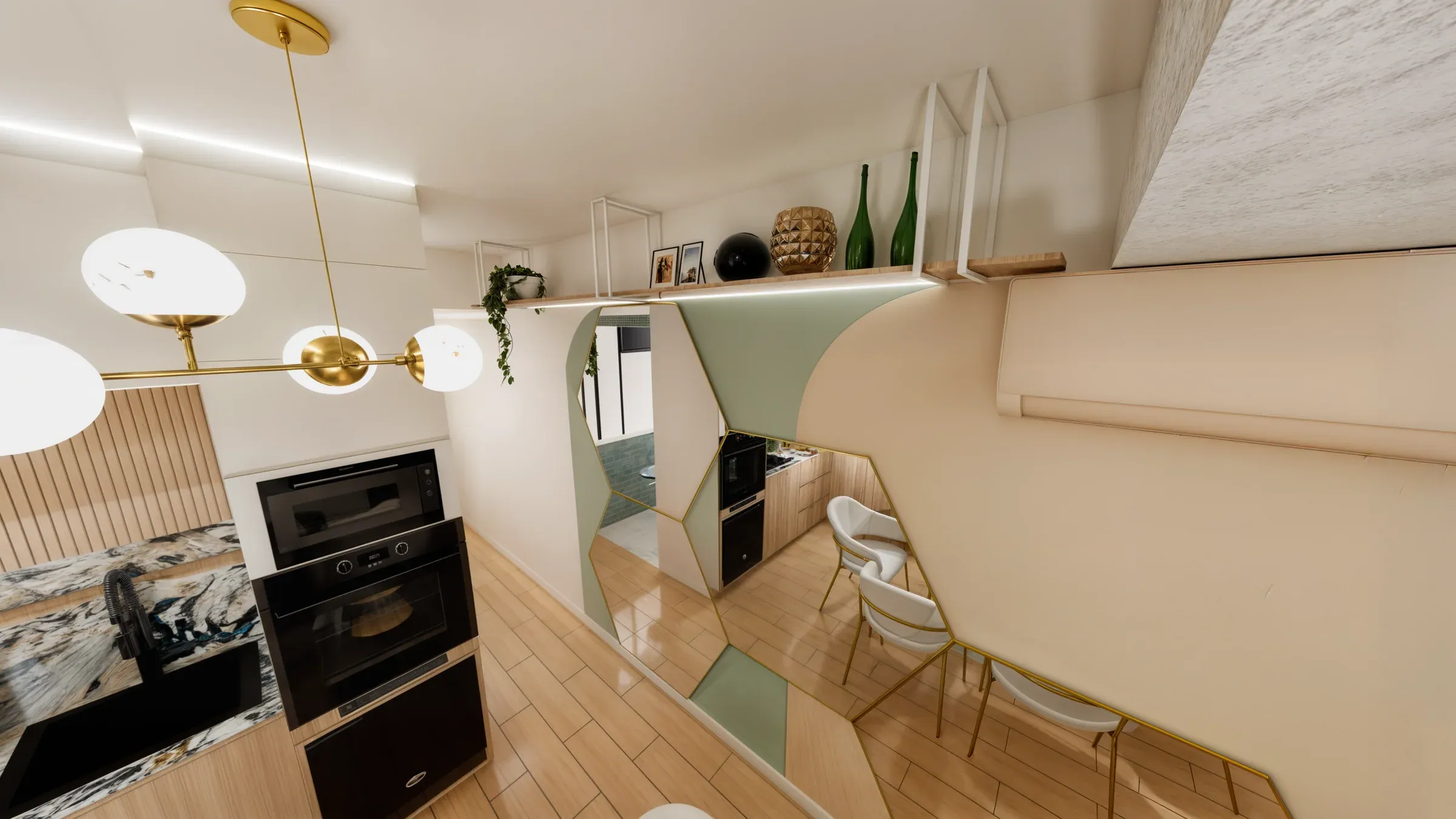 Multifamiliar Los Olivos · Vista 70. Departamentos por nivel · Visualización 3D
