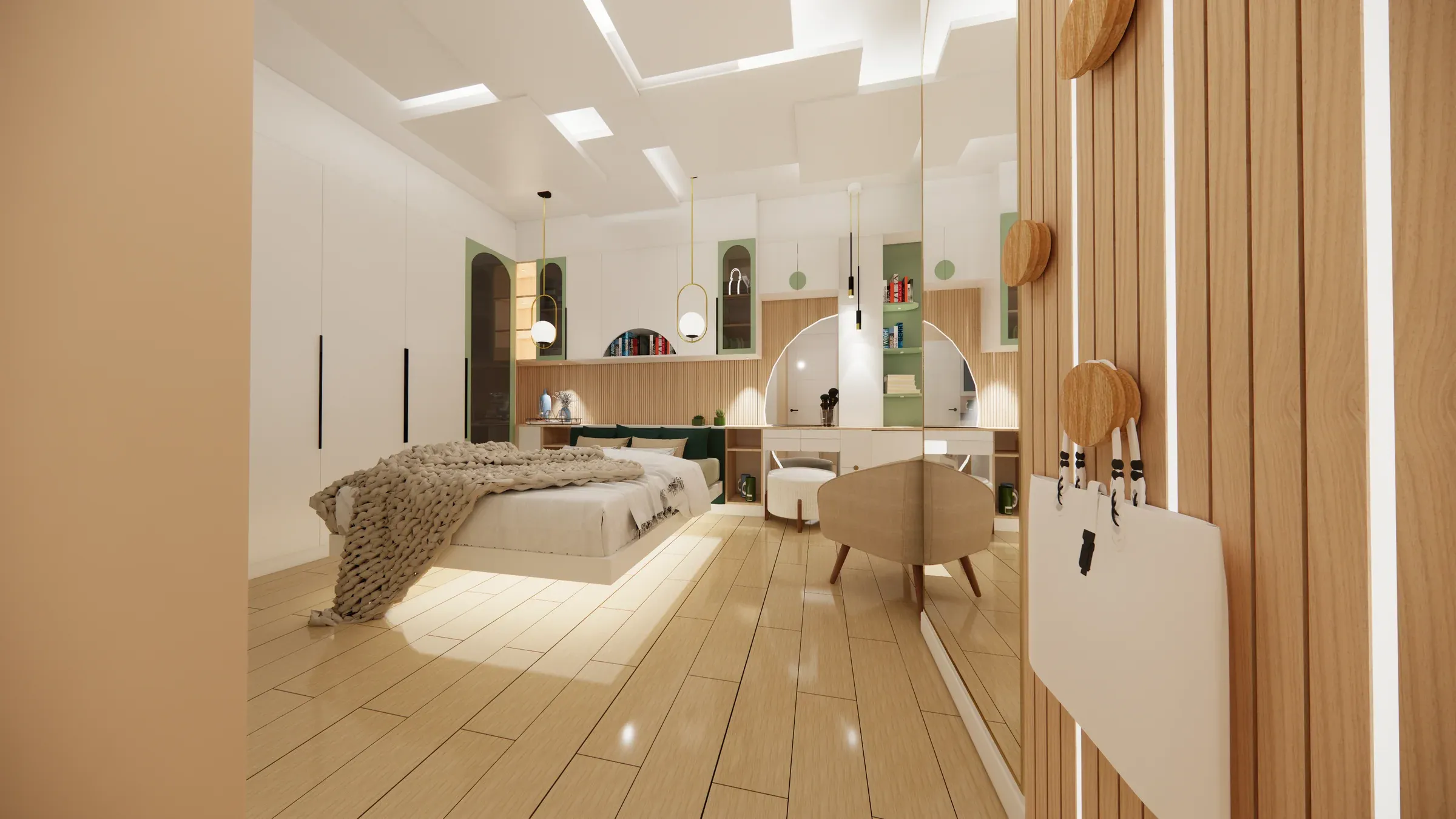 Multifamiliar Los Olivos · Vista 51. Departamentos por nivel · Visualización 3D