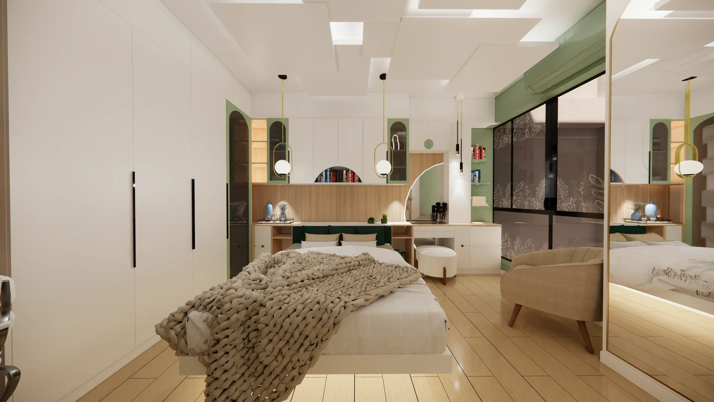 Multifamiliar Los Olivos · Vista 54. Departamentos por nivel · Visualización 3D