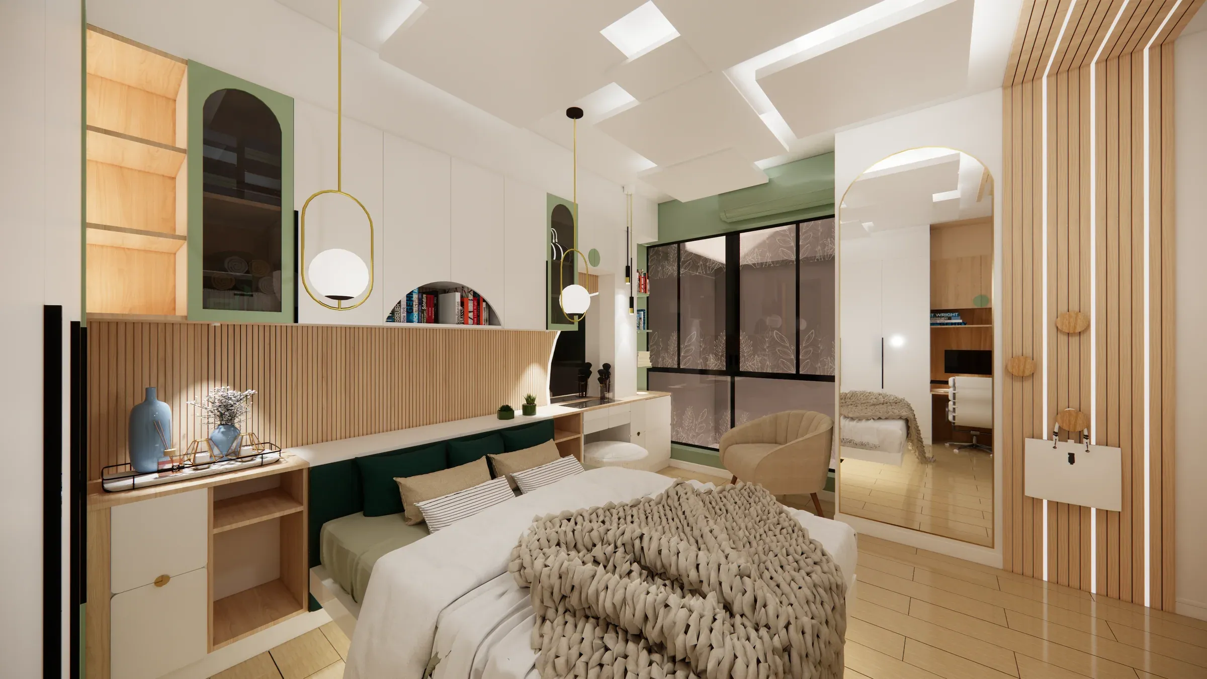 Multifamiliar Los Olivos · Vista 55. Departamentos por nivel · Visualización 3D