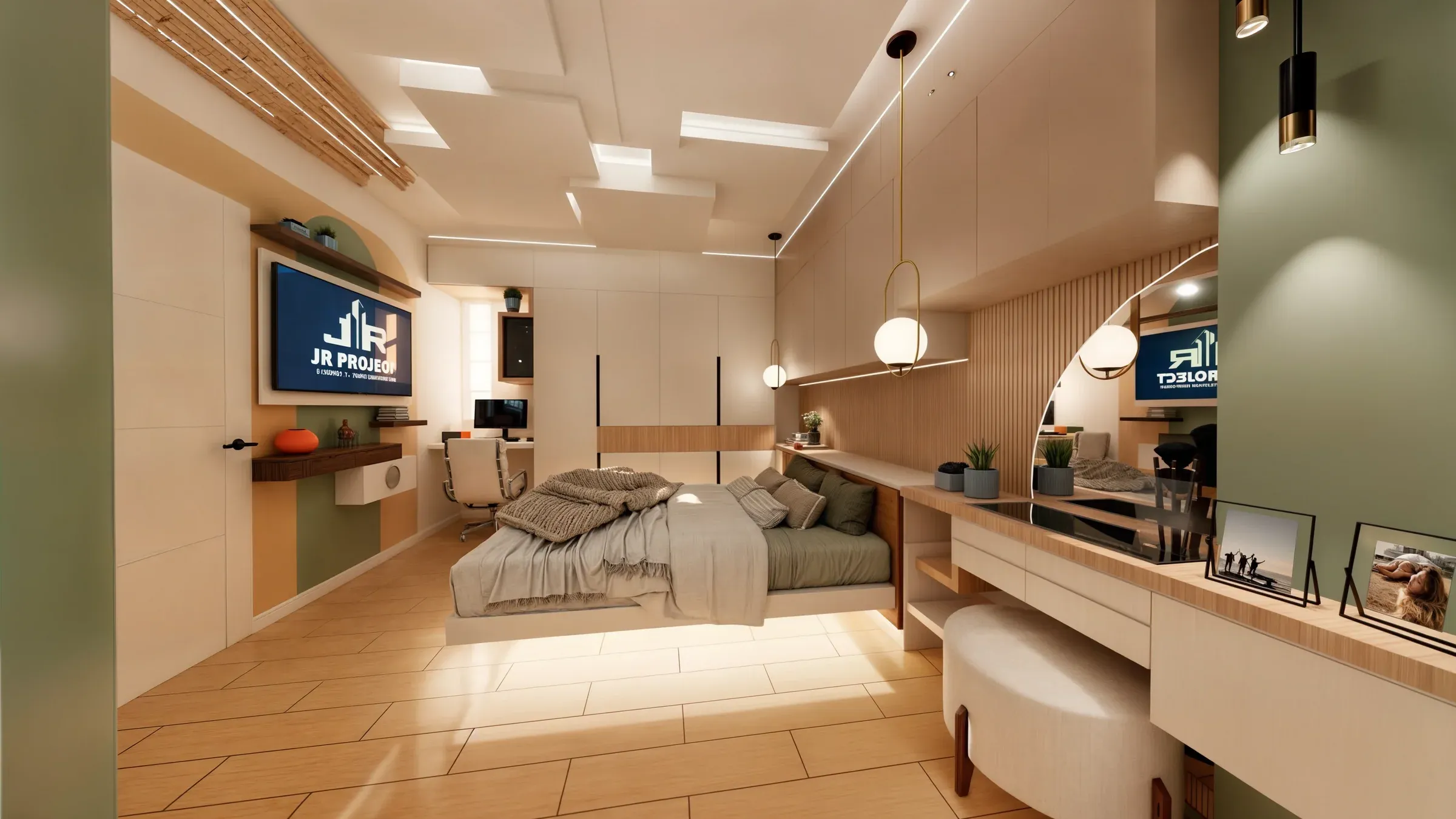 Multifamiliar Los Olivos · Vista 90. Departamentos por nivel · Visualización 3D