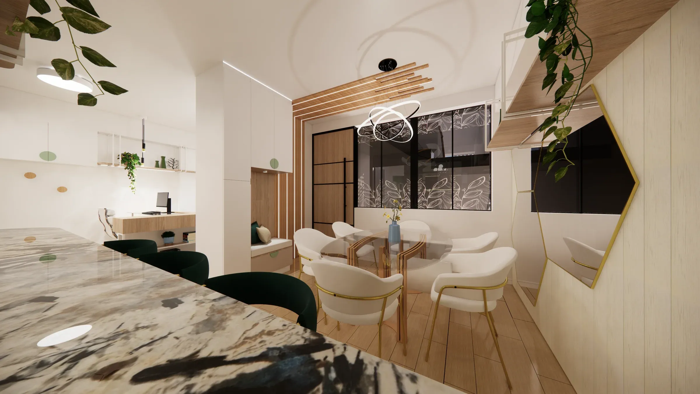 Multifamiliar Los Olivos · Vista 39. Departamentos por nivel · Visualización 3D