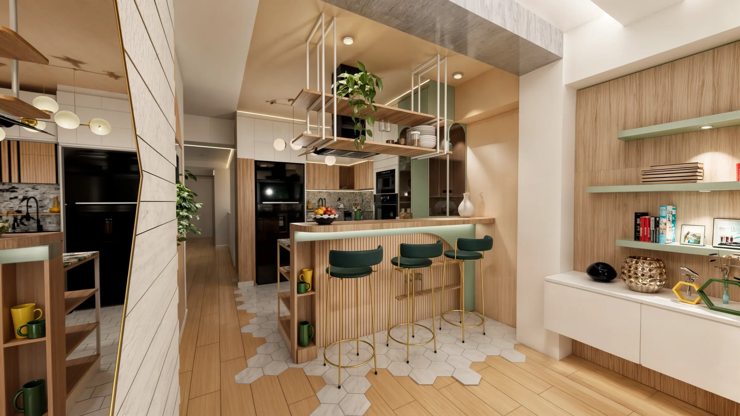 Multifamiliar Los Olivos · Vista 75. Departamentos por nivel · Visualización 3D