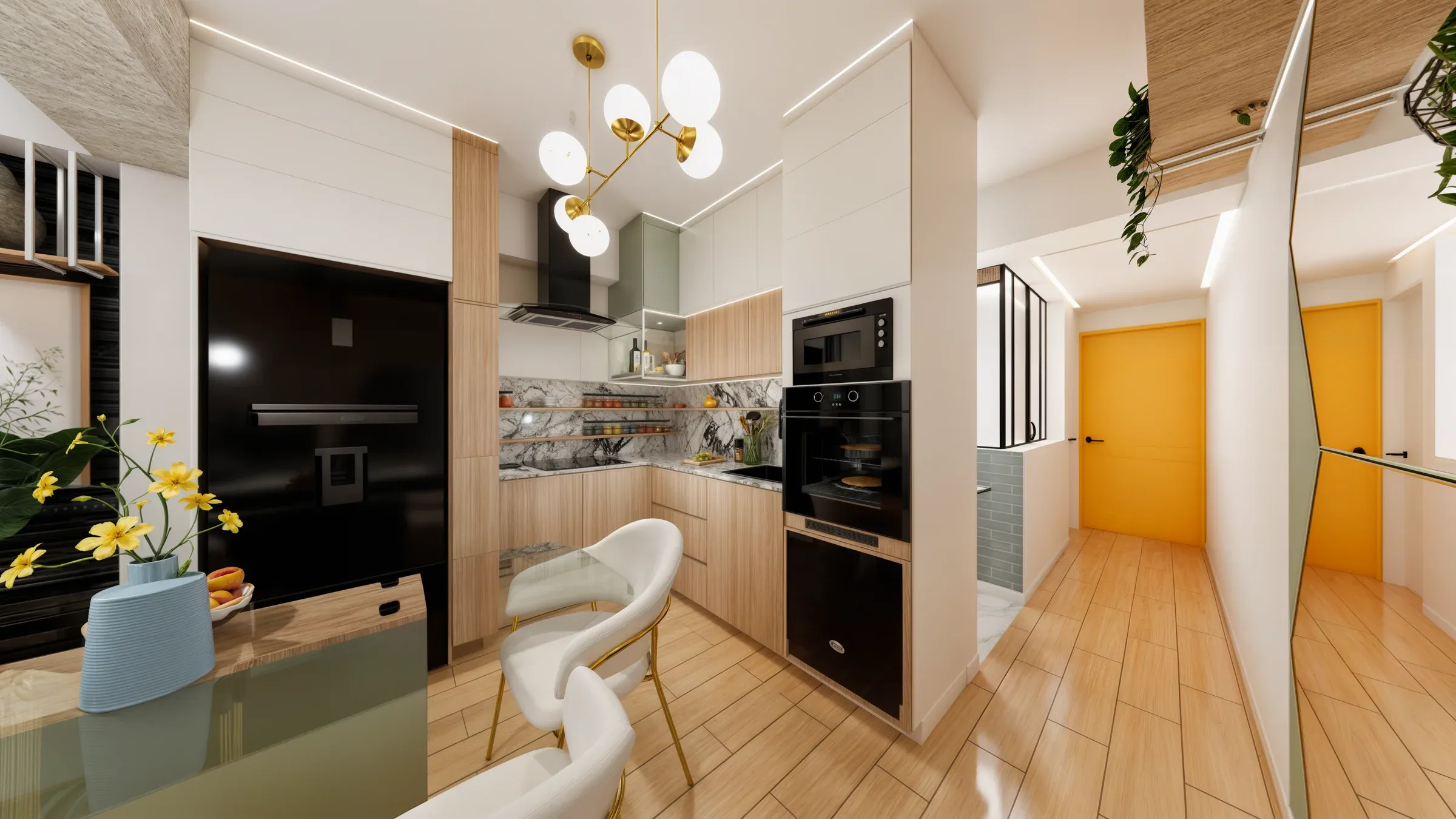 Multifamiliar Los Olivos · Vista 61. Departamentos por nivel · Visualización 3D